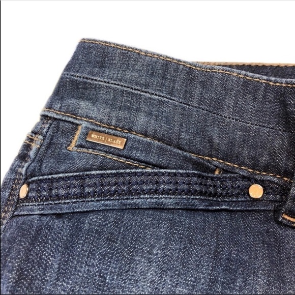 White House Black Market Blanc Trouser Leg Denim - Picture 5 of 8